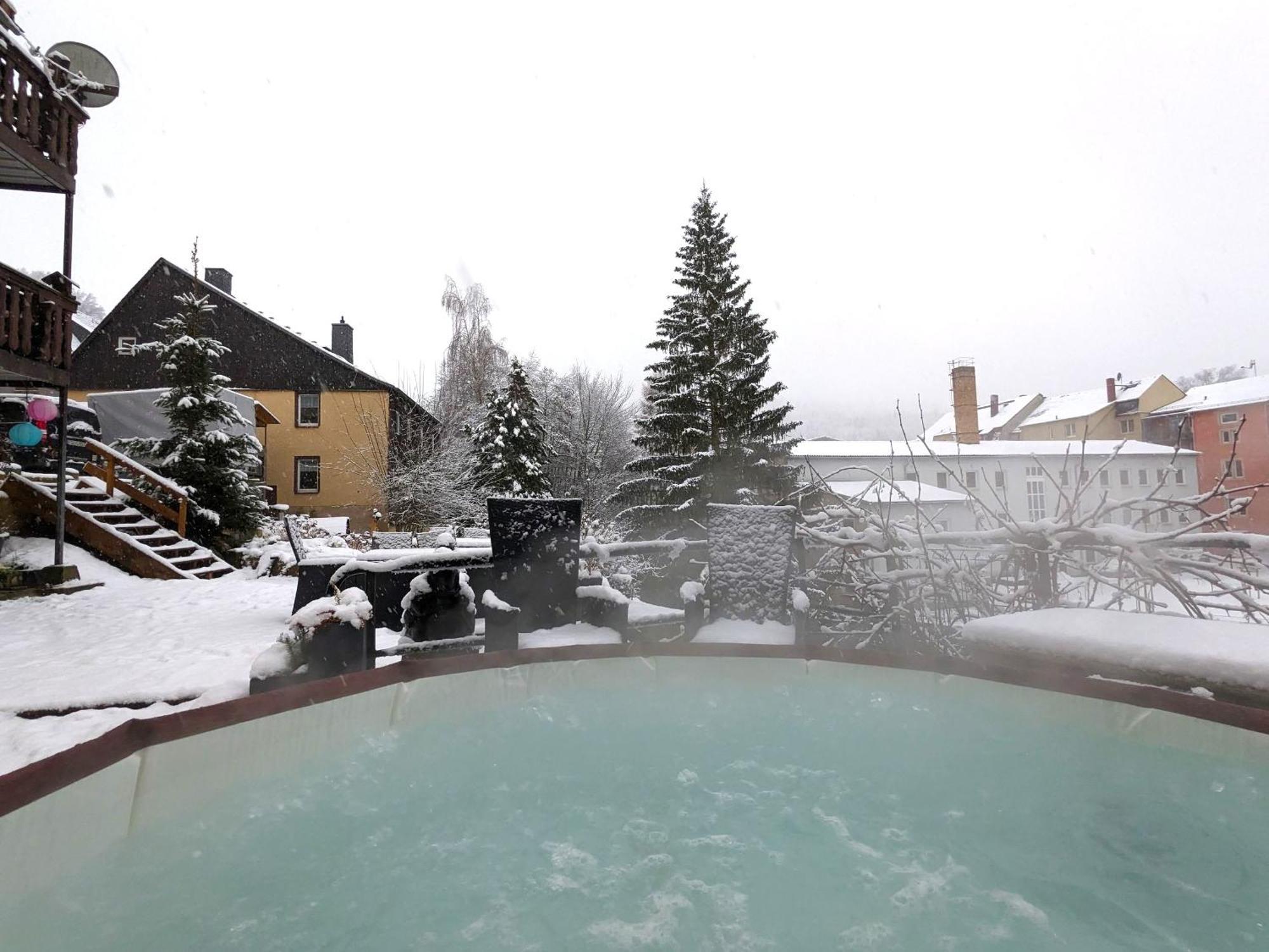 Famzi - Urlaubsmagie - Familienwohnung Mit Gemeinschaftsgarten, -Sauna & -Pool Sebnitz Exterior photo
